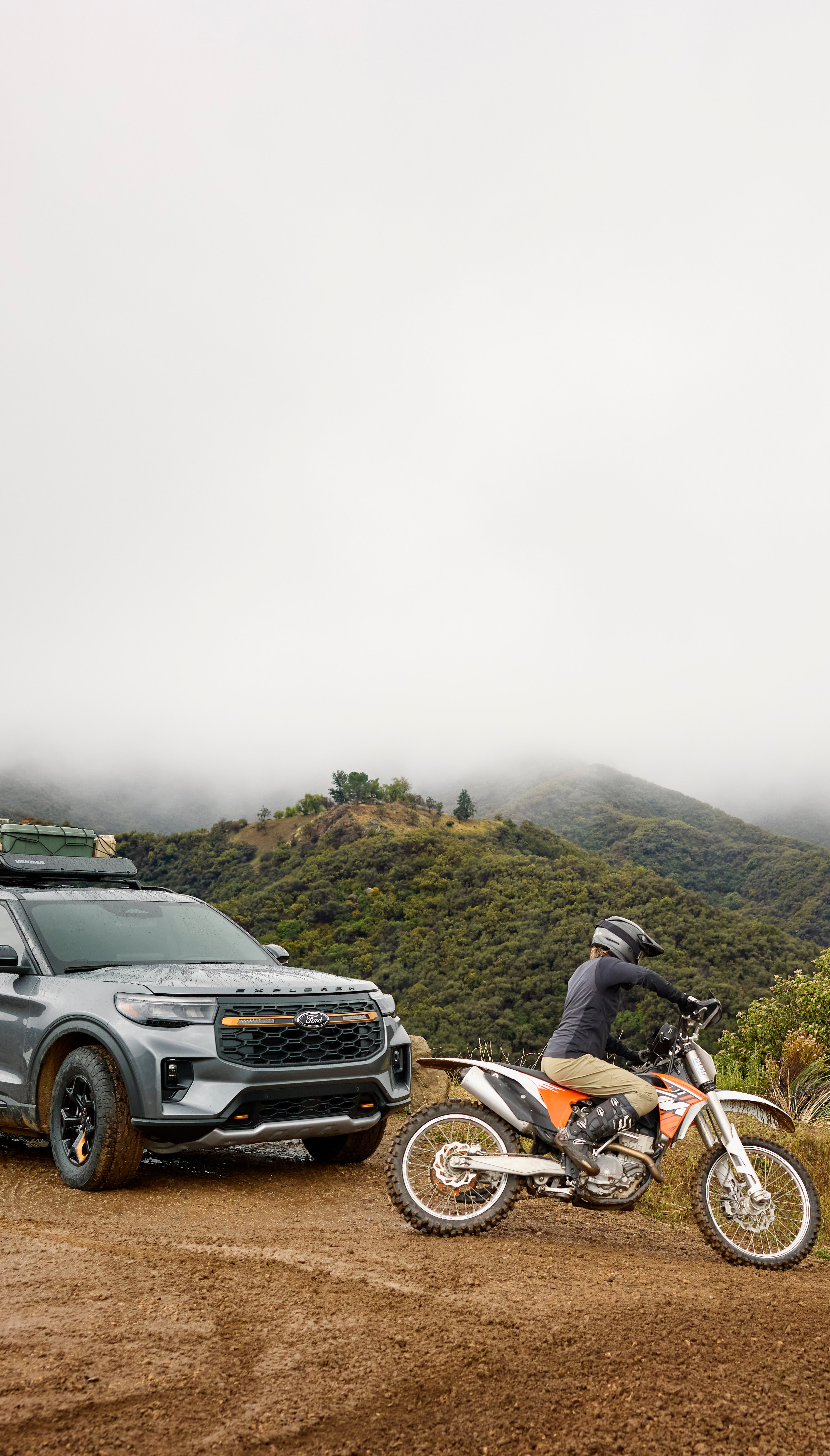 2026 Explorer Tremor shown with optional equipment and available Ford Accessories.